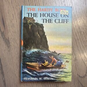 HARDY BOYS # 2 The House on the Cliff Franklin W. Dixon 1959 HC Blue Matte